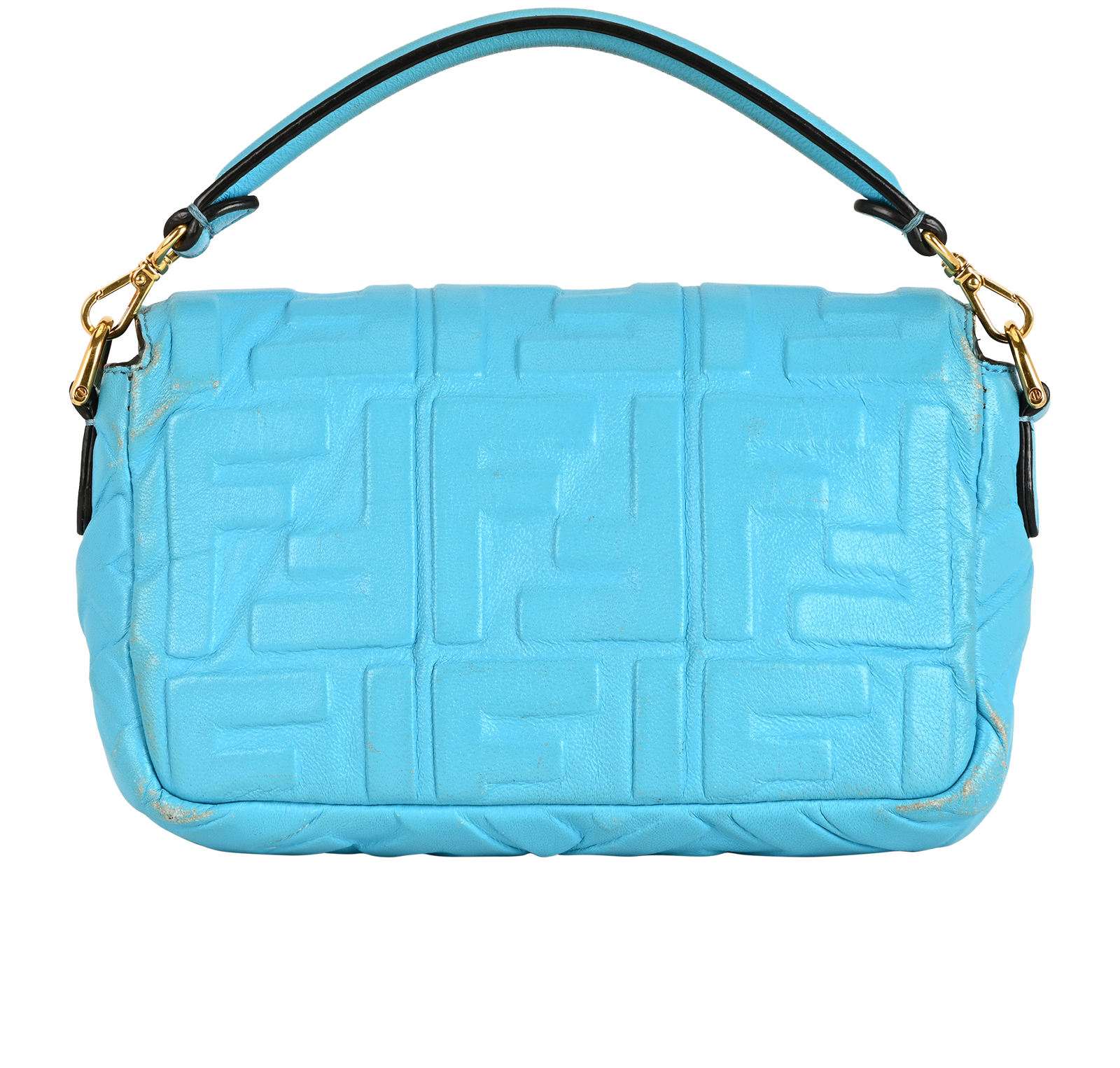 Mini Baguette, &pound;1,100, Handbags, Blue, Leather, Back view